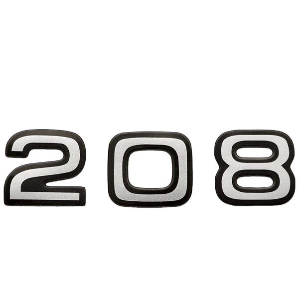 Ranger Boat Raised Decal 7604677 - 208 VX Black Silver
