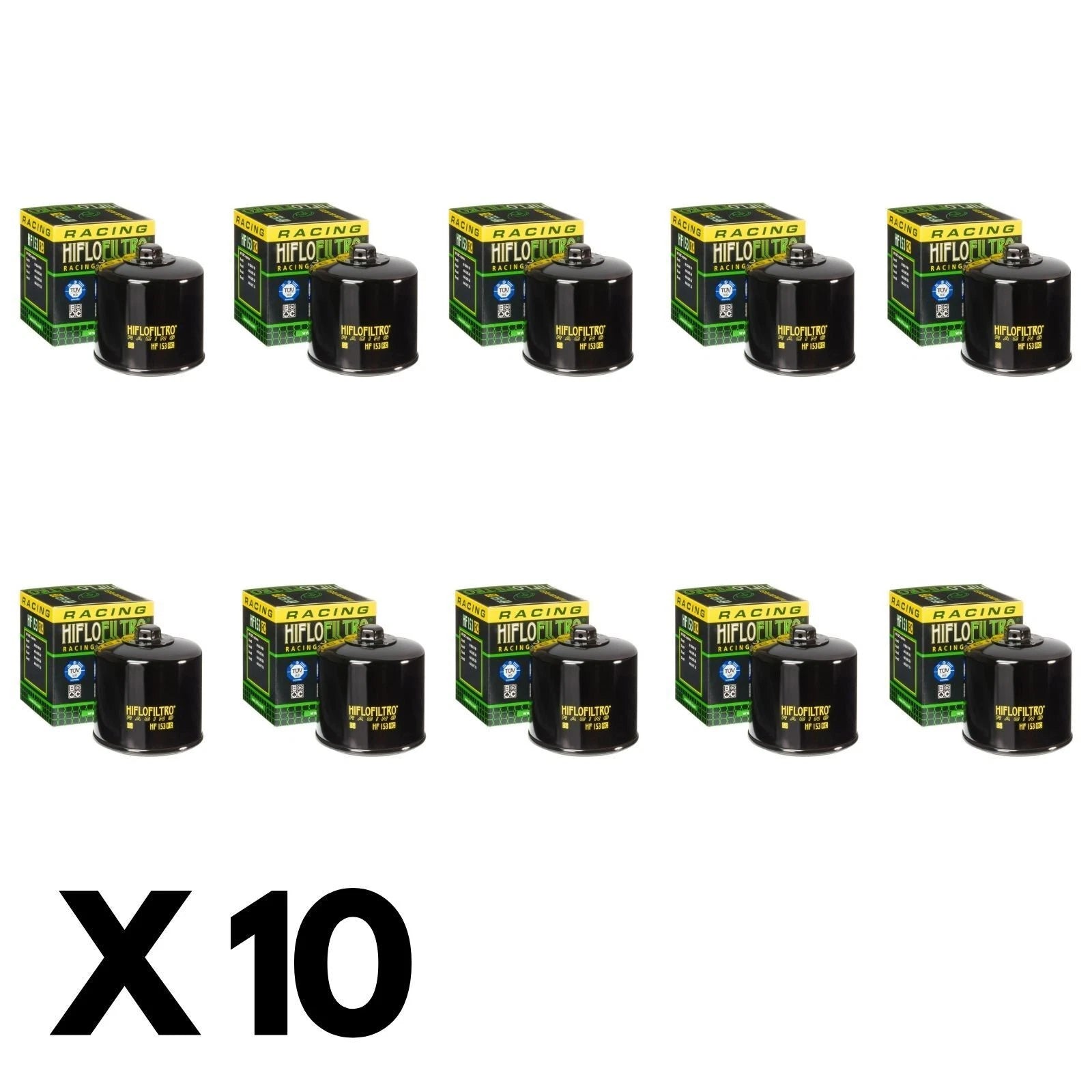 10 Pack Hiflo Oil Filter for Ducati 821 HyperStrada 2013-2015 (with Nut)