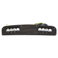Boat Rocker Switch Panel - 18 X 3 1/2 Inch Brown Plastic