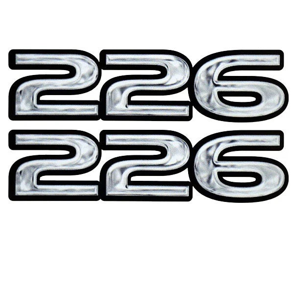 Rinker Boat Decal - Captiva 226 Gray Stickers (pair)