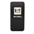 Carling Boat Rocker Switch Cover - Baitwell Black Plastic Actuator