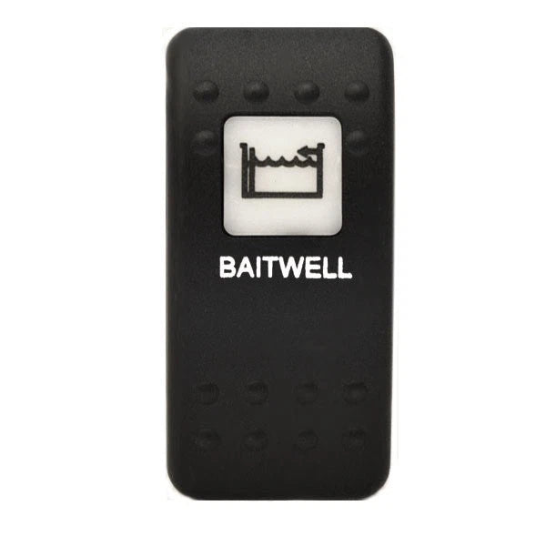 Carling Boat Rocker Switch Cover - Baitwell Black Plastic Actuator
