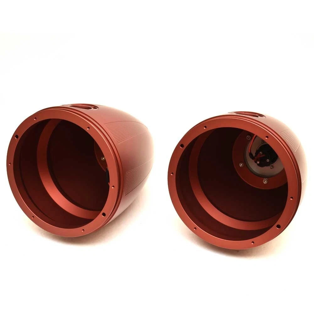 MasterCraft Boat Speaker Cans 404823RD - 7 3/8 Inch Red Lights (pair)