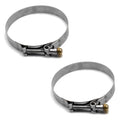 Voss Boat Hose Clamps D40H-75-450-SL - 4 1/4 - 4 1/2 Inch SS (pair)