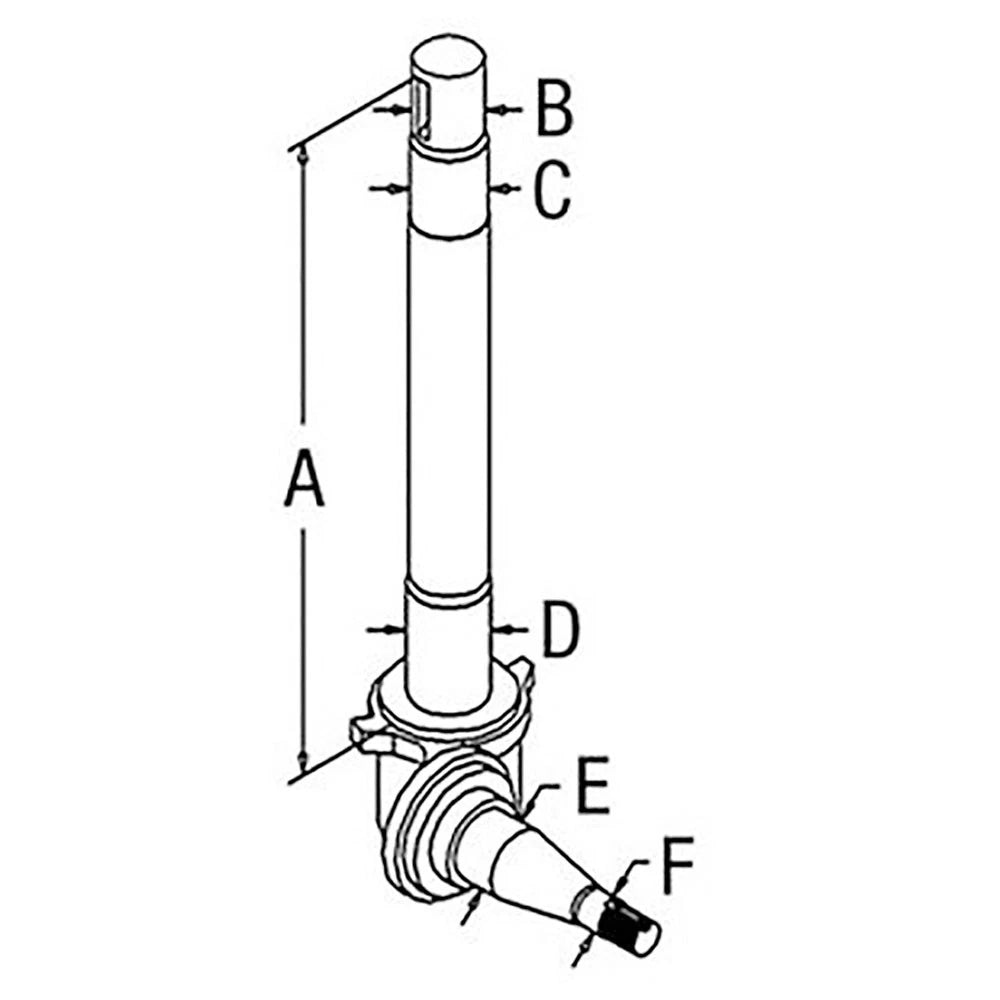 Spindle D2NN3106B Fits Ford Holland 3600