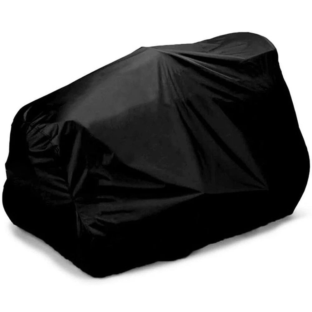 Dust and Weather Resistant Lawn Mower Cover Featuring Zippered Storage Option
