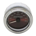 Stratos Boat Speedometer 7E539 - 80 MPH 3 3/8 Inch Silver Red
