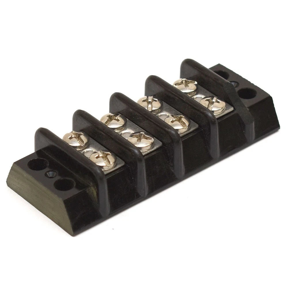 Boat 4-Position Terminal Block TBLOCK-4 - Black Plastic