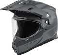 FLY RACING Trekker Solid Full-Face Helmet Grey 2X-Large Street Motorcycle