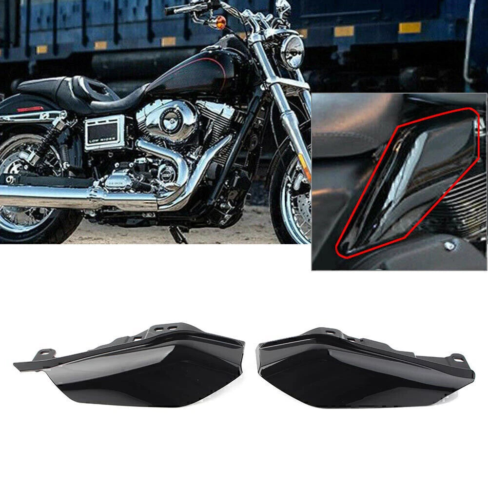 Mid-Frame Air Heat Deflectors for Harley Electra Street Glide 2017-2022 Black