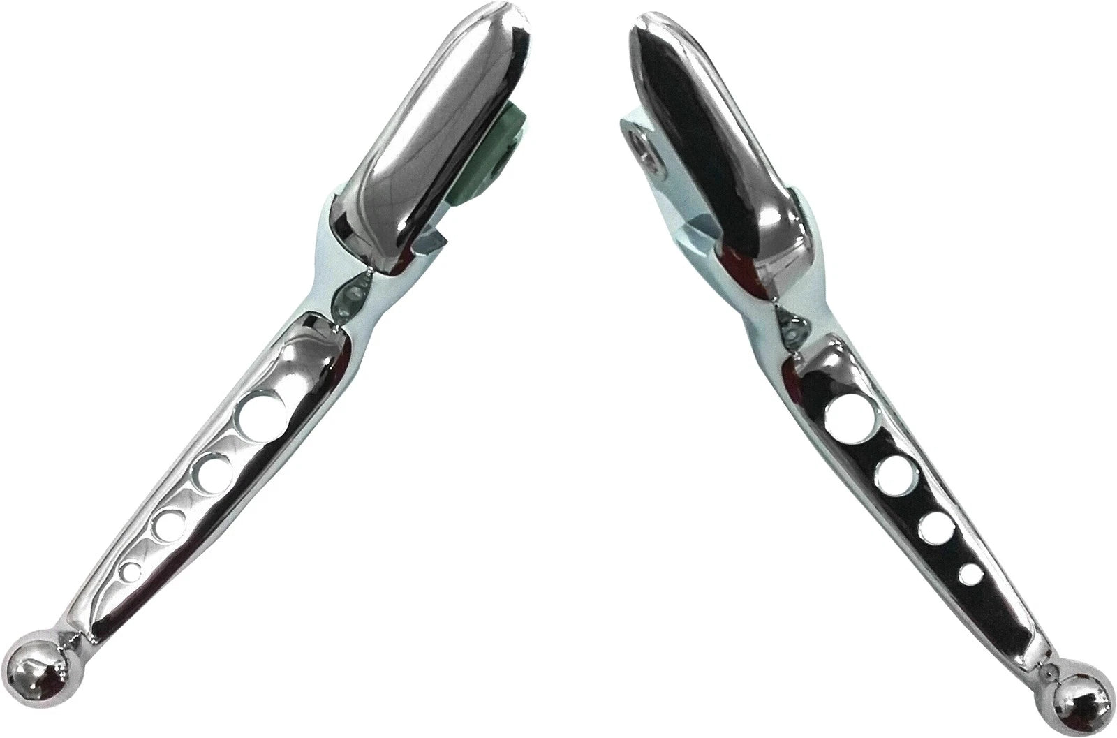 HardDrive Chrome 4 Hole Lever Set for Harley Softail 2015-2017