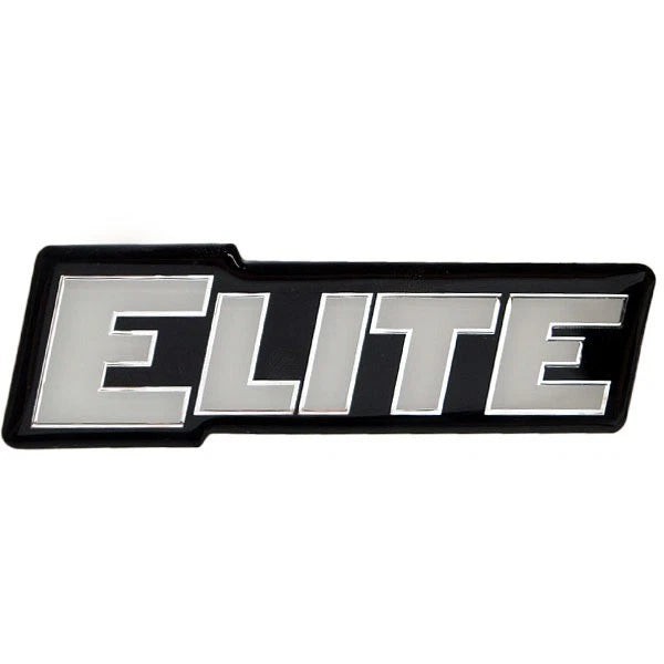 Ranger Boat Raised Decal 1948752 - Elite 4 X 1 1/4 Inch White Black