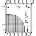 Radiator MG9828621 Fits Ford Holland L454 L455
