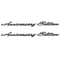 Larson Boat Decals - Anniversary Edition Stickers Black (pair)