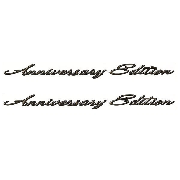 Larson Boat Decals - Anniversary Edition Stickers Black (pair)
