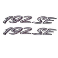 Rinker Boat Decal - 192 SE Gray - White Sticker (pair)