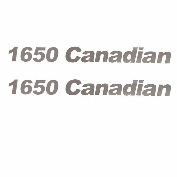 Lund Boat Decal 2007490 - 1650 Canadian Silver 15 X 1 1/2 Inch (pair)