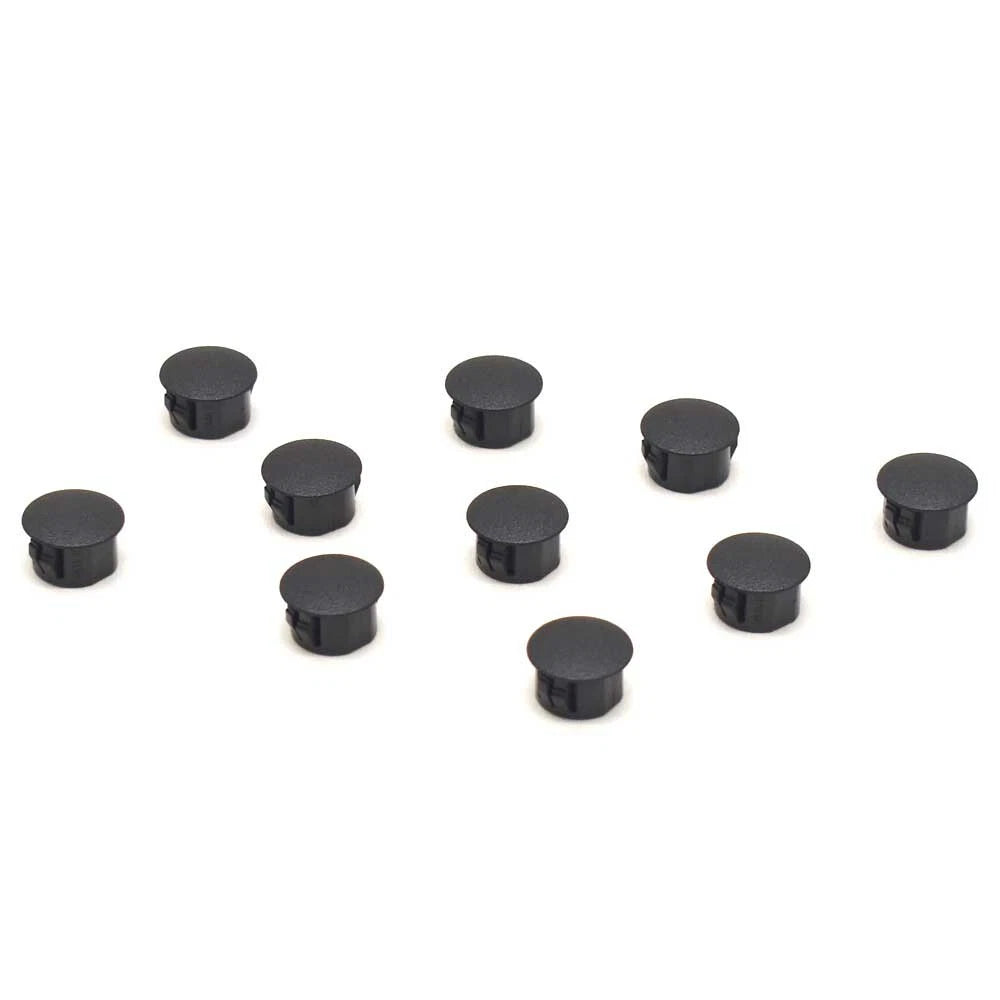 Heyco Boat Double D Hole Plug 2494 - 1/2 Inch Black Plastic (set of 10)