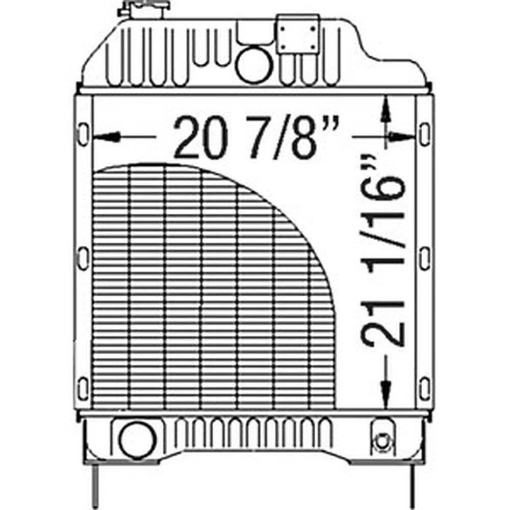 R2214 Radiator Fits Massey Ferguson