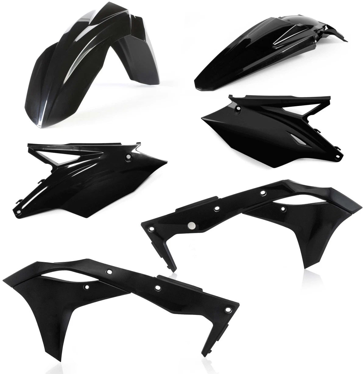 ACERBIS Plastic Body Kit for Kawasaki KX250F 2018-2020 Offroad Black