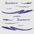 Sea Ray Boat Decal Kit 132492 - Sundancer Sport Purple (11 PC)