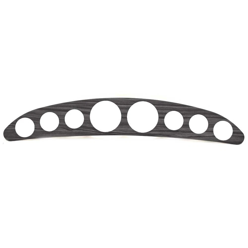 Cobalt Boat Blank Gauge Panel 501837MG - Faux Woodgrain Gray