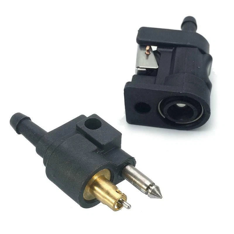 Fuel Line Connector for Outboard Motor Engine-Kit Male & Female Plastic