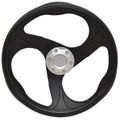 Legend Bass Boat Steering Wheel - with Cap 13 1/4 Inch Black Plastic