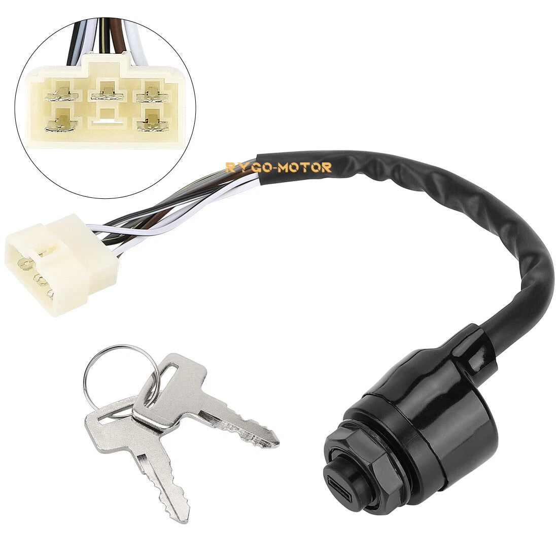 Ignition Key Switch for Kawasaki UTV 27005-0011 - Mule 600 610 4000 4010