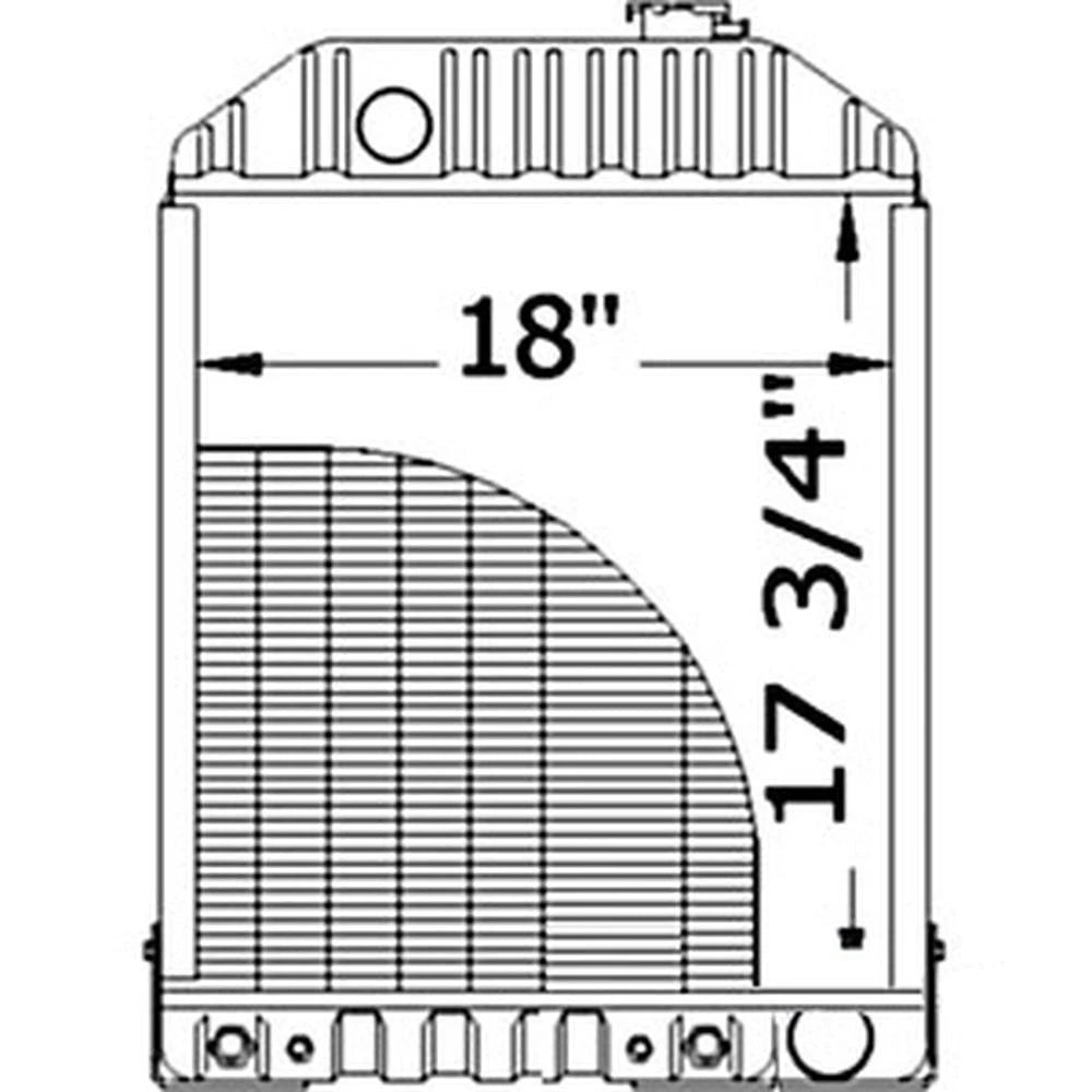 Northern 219534 Fits Ford 6810 7610 7810 Tractor Radiator with Cooler