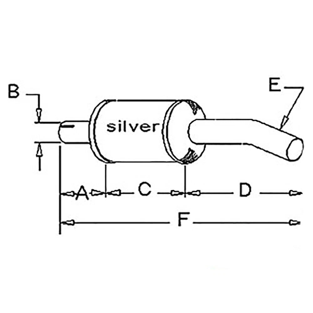 30" Muffler 401776R1 Fits Case IH 715