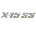 MasterCraft Boat Windshield Decal 7506310 - X15SS Silver Vinyl 13 Inch