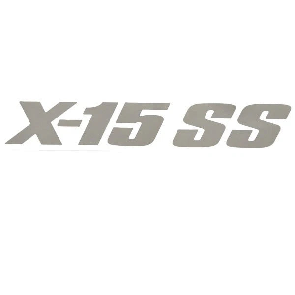 MasterCraft Boat Windshield Decal 7506310 - X15SS Silver Vinyl 13 Inch