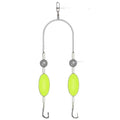 Efficient Double Hook Fishing Rig for Freshwater Use Increases Hook Up Rates