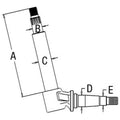 A57512 RH LH Spindle Fits Case-IH Tractor Models 730 830 930 1030