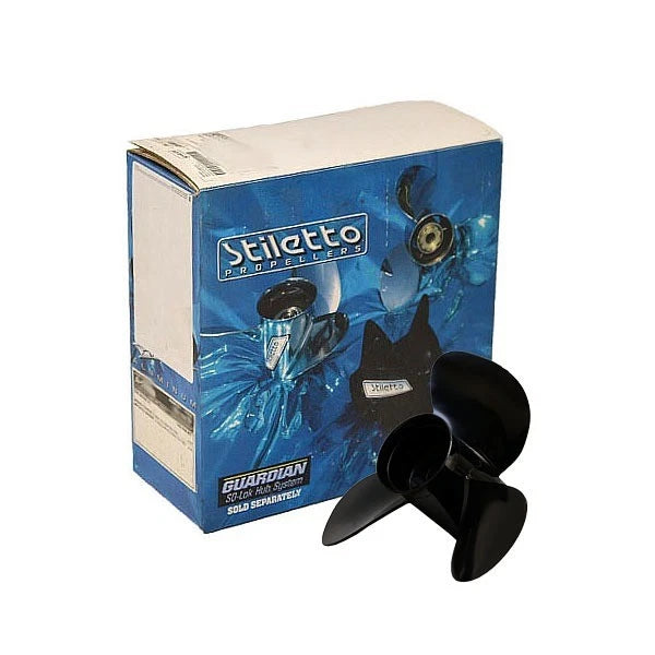Stiletto Arvia 3.0 Boat Propeller B21011 - Honda RH 10 3/8 X 11P Black