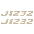 Lowe Boat Decals 1938733 - J 1232 Ivory 7 1/4 X 1 Inch (pair)