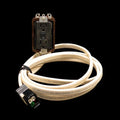 Rinker E247266 White 8 Ft 12 Awg/3 Boat Coax Wire Cable with Electrical Plug Box