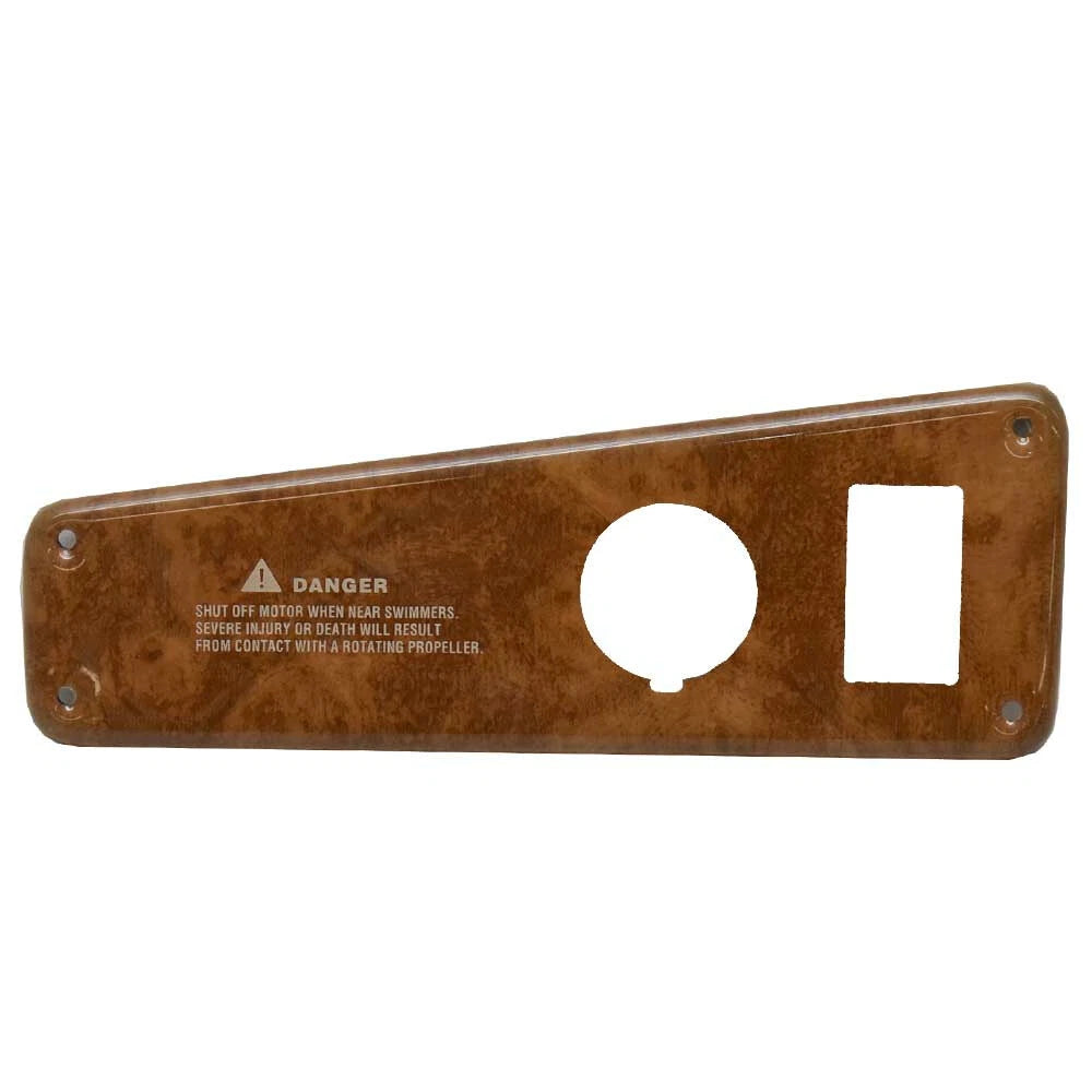 Rinker Boat Blank Ignition Panel 206602C - 270 Woodgrain