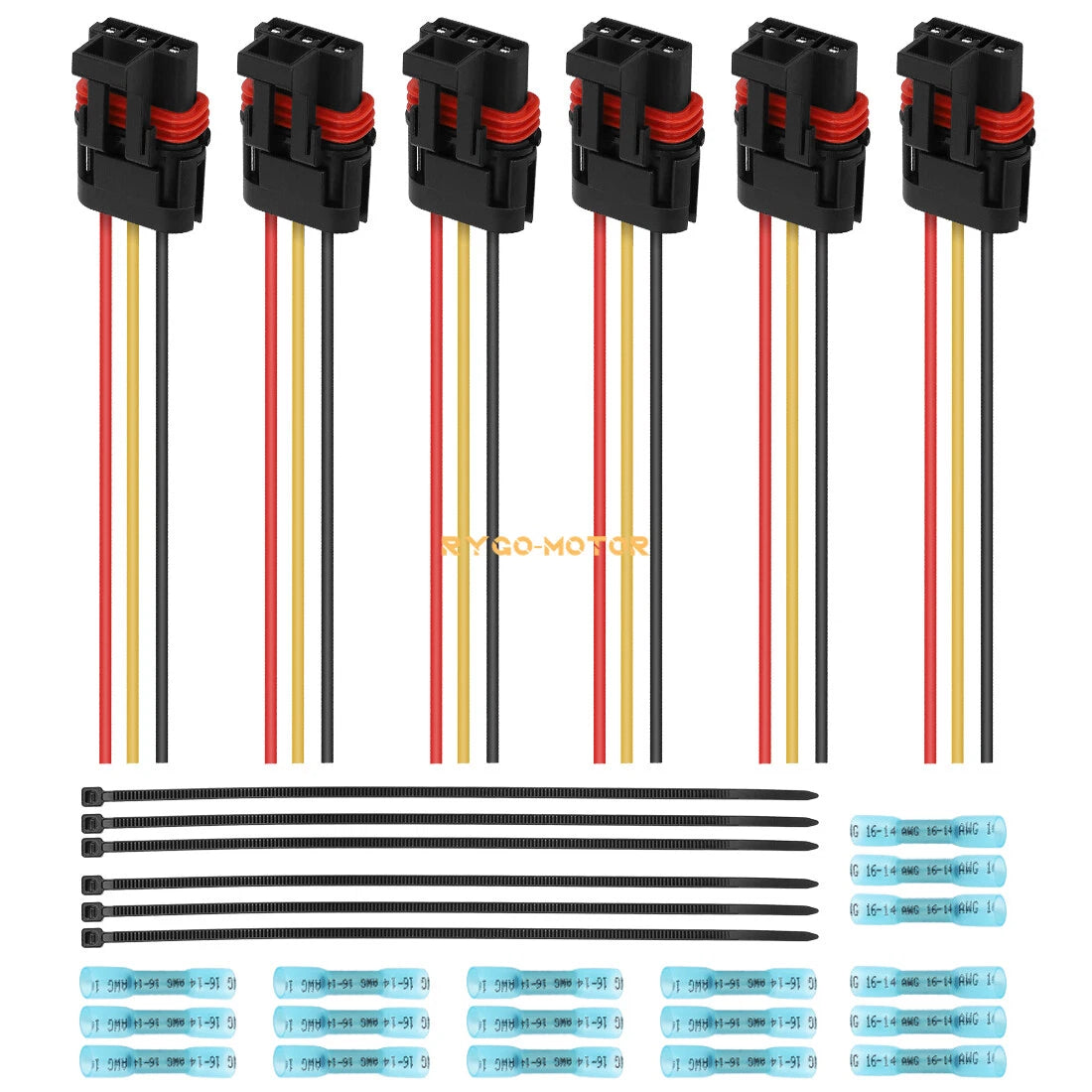 6X Pulse Power Bus Bar Plug Pigtail Connector for Polaris RZR PRO Ranger 1000 XP
