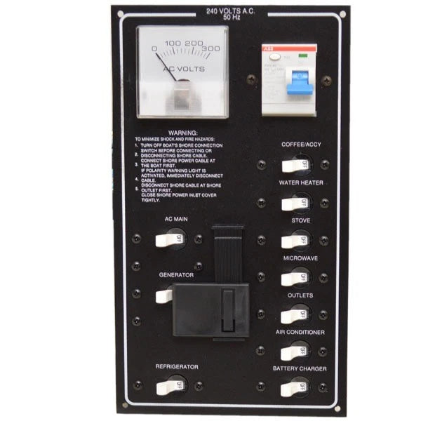 Four Winns Boat Breaker Switch Panel 025-4437 - Toggle 240V 50Hz Black
