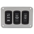 Regal Boat Rocker Control Switch Panel 446016 - Aluminum