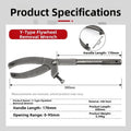 Motorcycle Pulley Nut Wrench with Adjustable Opening 39mm 41mm Y Type Flywheel