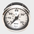 Faria Boat Speedometer Gauge SEK053A - G3 Spun Silver 3 3/8 Inch