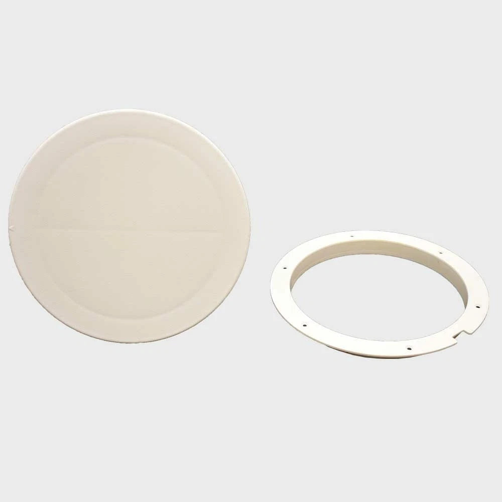Boat Inspector Hatch Access Plate 1843869 - 8 Inch Off White Pry Up