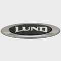 Lund Boat Raised Decal 2117935 - 4 1/2 X 1 1/2 Inch Silver Black