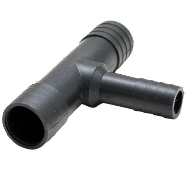 Lund Boat Tee Fitting Connector 1984348 - 1 1/8 X 3/4 Inch Black