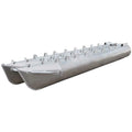 Pontoon Boat Log Float Tubes - 21 FT X 25 Inch with Strakes (pair)