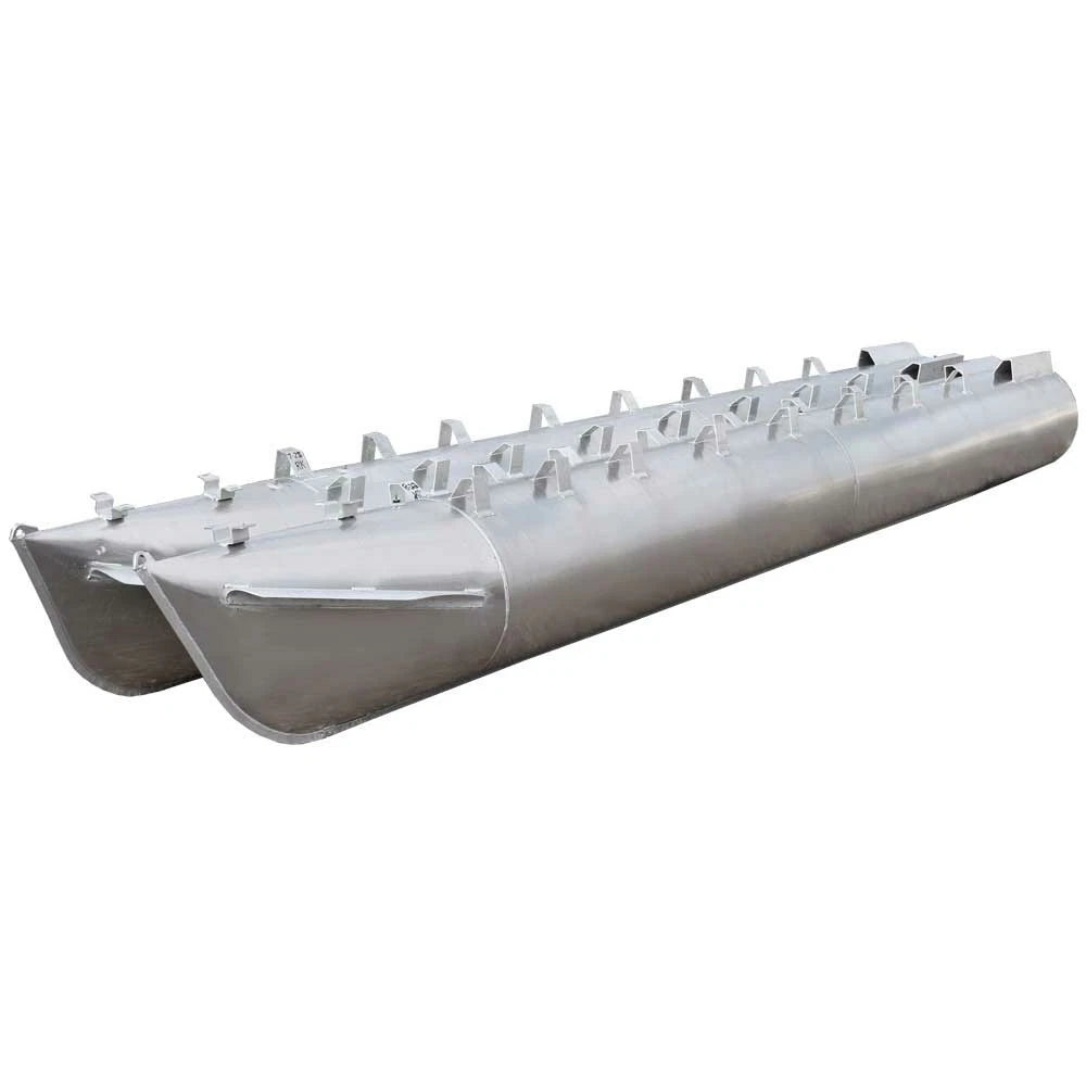 Pontoon Boat Log Float Tubes - 21 FT X 25 Inch with Strakes (pair)