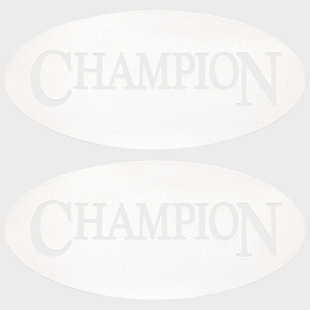 Champion Boat Non-Skid Decals - Textured White Stickers (pair)
